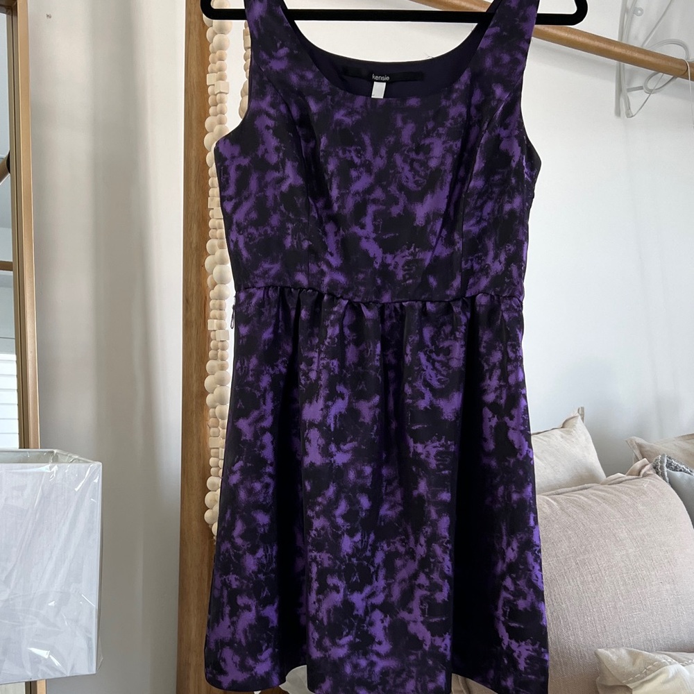 Kensie Women's Casual Dress in Black and Purple